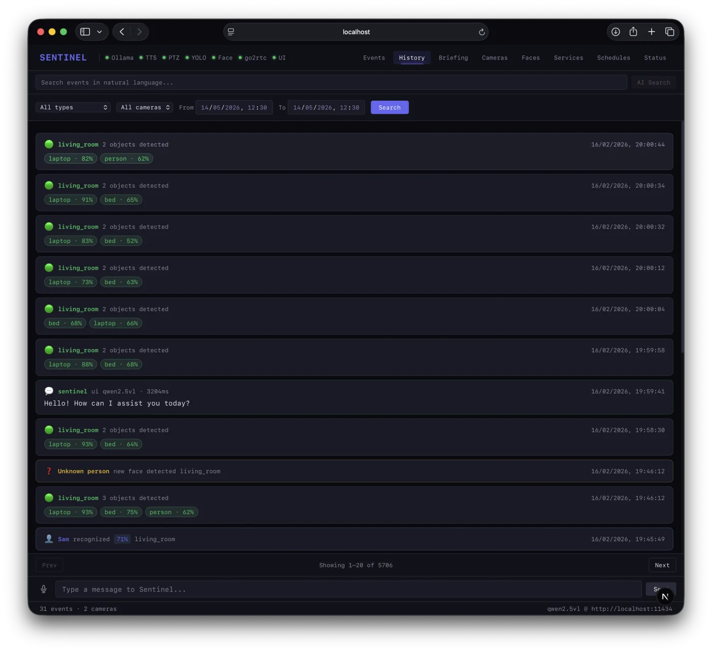 Sentinel desktop